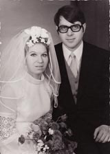 Hochzeitsbild Rainer und Maya 1971