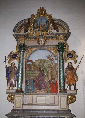 St. Moriz Kirche Seitenaltar �lbergaltar um 1520