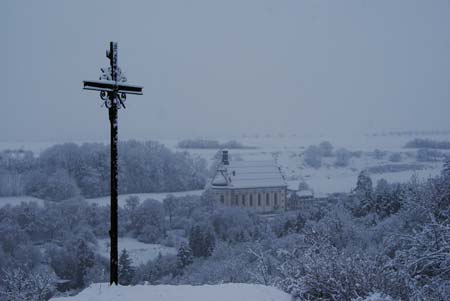 Wallfahrtskirche Weggental im Winter