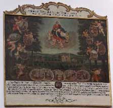 Tafelbild zur Entstehung der Wallfahrt