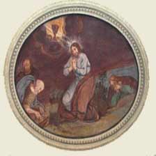 Schmerzhafter Rosenkranz, 1. Ges�tz:Jesus, der f�r uns Blut geschwitzt hat