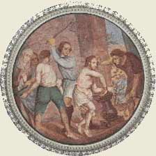 Schmerzhafter Rosenkranz, 2. Ges�tz:Jesus, der f�r uns gegei�elt worden ist.