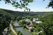 Freibad von oben Alter Steinbruch
